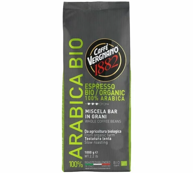 1 kg - Caffè in grani - Biologico 100% Arabica - CAFFÈ VERGNANO