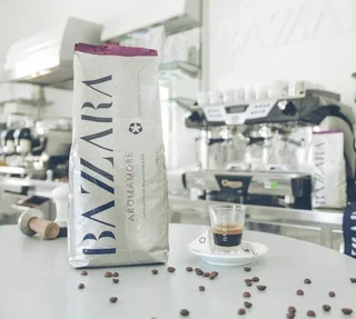 1 kg - Coffee beans - Aromamore Arabica/Robusta - BAZZARA
