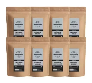 Pack 1 Kg Café Moído Aromatizado para Profissionais - Les Petits Torréfacteurs
