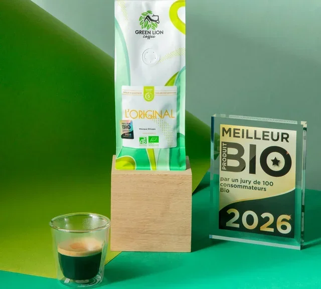 1 kg Caffè in Grani Bio L'Original - Green Lion Coffee - Premio Miglior Prodotto Biologico
