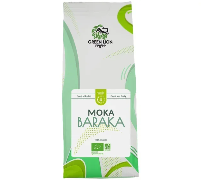 1 kg - Chicchi di Caffè Bio Moka Baraka - GREEN LION COFFEE