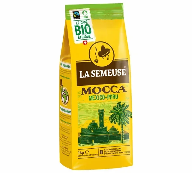 1 kg - Caffè in Grani Moka Bio Fairtrade - LA SEMEUSE