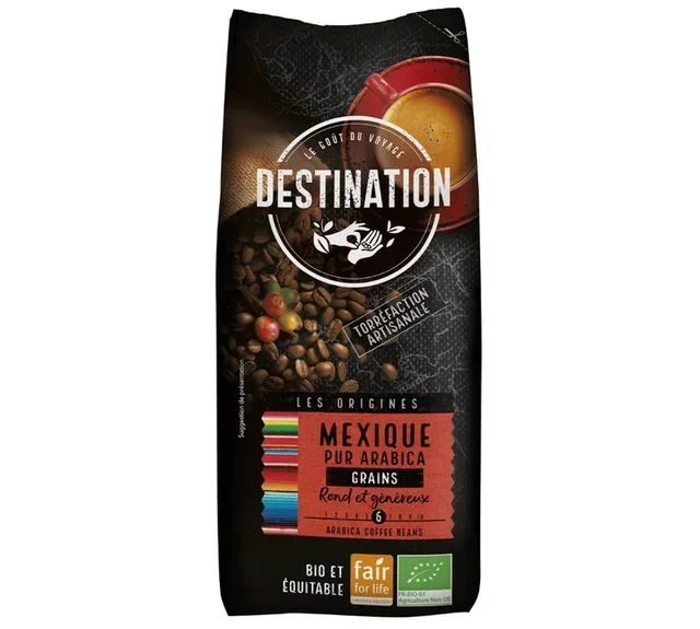 1 kg - Paahdetut kahvipavut - Meksiko 100% Luomu Arabica - DESTINATION