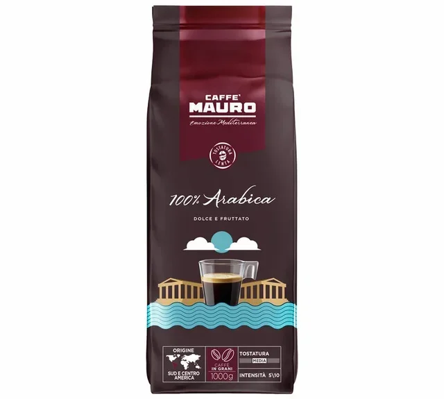 1 kg - Whole Bean Coffee - 100% Arabica - CAFFÈ MAURO