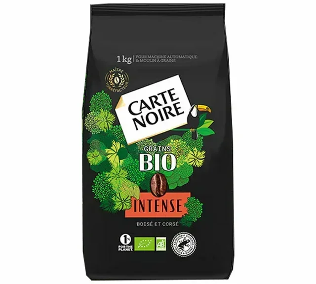 1 kg - Ganze Bohne Kaffee für Profis - Intense Bio - CARTE NOIRE