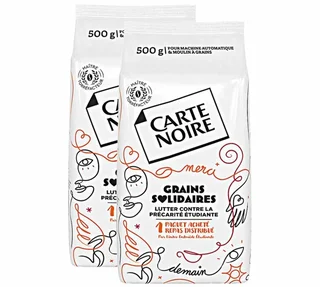 1 kg - Whole Bean Coffee for Professionals - Solidarity Beans - CARTE NOIRE