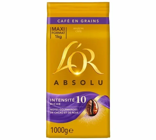 1 kg - Whole Bean Coffee - Intensity 10 - L'OR