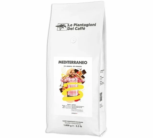 1 kg - Whole bean coffee - Mediterraneo - LE PIANTAGIONI DEL CAFFÈ