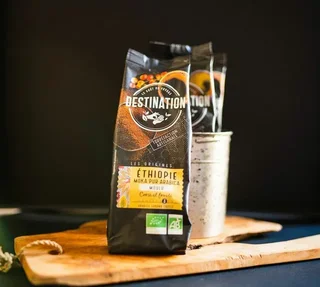 1 kg - Whole Bean Coffee - Moka Ethiopia 100% Arabica Organic - DESTINATION