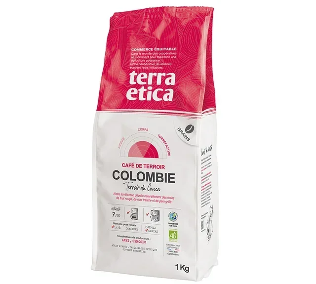 1 kg - Caffè in Grani Colombia Biologico - TERRA ETICA