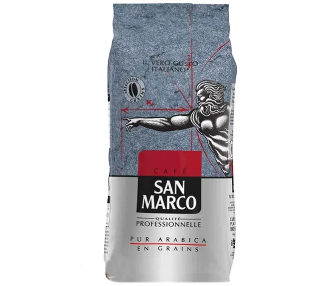 1 kg - Whole Bean Coffee - Pure Arabica - SAN MARCO