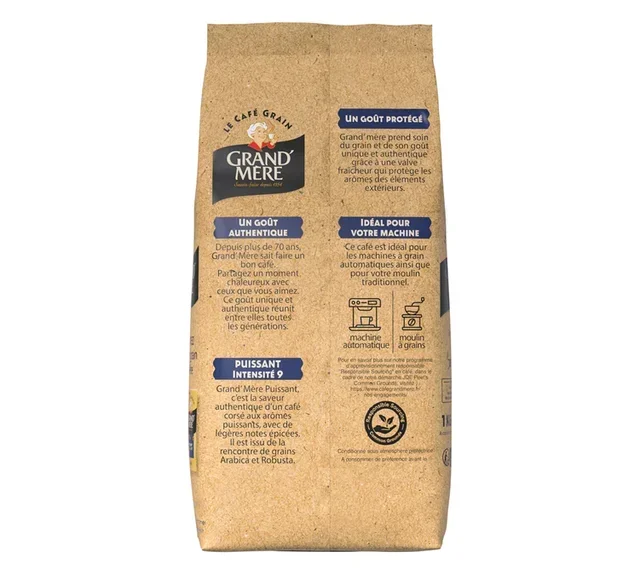 Κόκκοι Καφέ 1kg - Δυνατός - GRAND MERE
