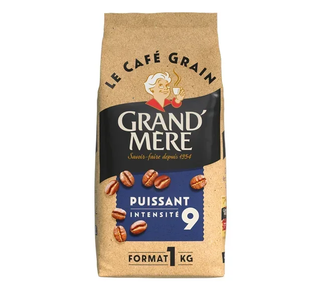 Κόκκοι Καφέ 1kg - Δυνατός - GRAND MERE