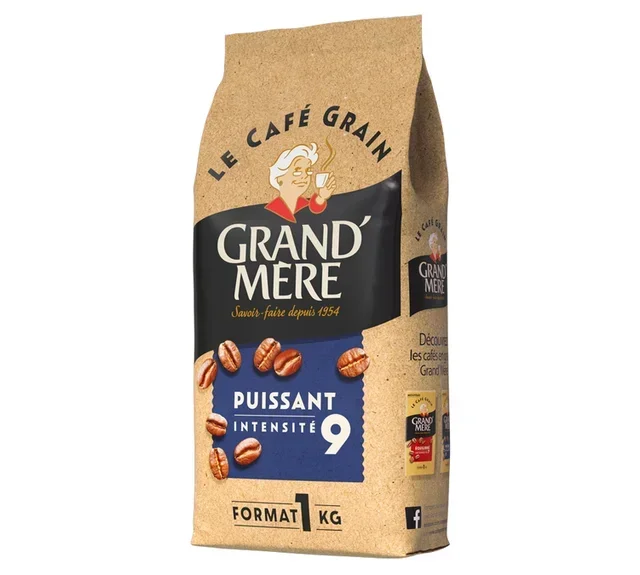 Κόκκοι Καφέ 1kg - Δυνατός - GRAND MERE