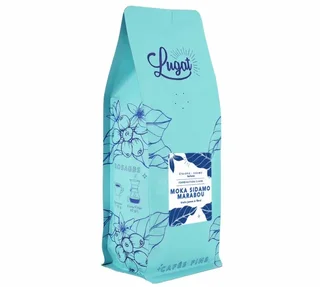 Lugat Äthiopien Mocha Sidamo Marabou - 1 Kg Kaffeebohnen für Profis