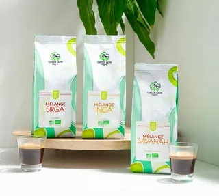 1 kg – Caffè in grani biologico – Miscela Inca – GREEN LION COFFEE