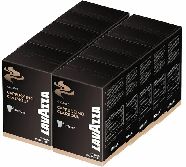 10 συσκευασίες με 10 στικς καπουτσίνο για επαγγελματική χρήση – LAVAZZA