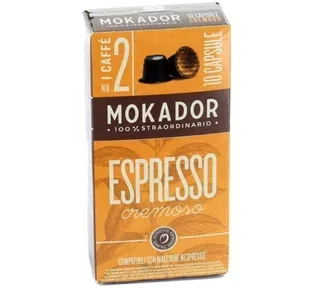 10 capsules compatibles Nespresso* Original Cremoso - MOKADOR