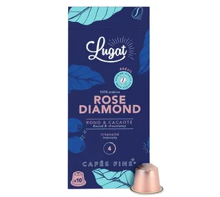 10 capsules compatible with Nespresso* Original Rose Diamond - LUGAT