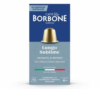 10 compatible capsules Nespresso* Original Lungo Sublime - CAFFE BORBONE