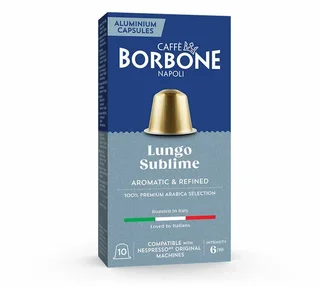 10 compatible capsules Nespresso* Original Lungo Sublime - CAFFE BORBONE