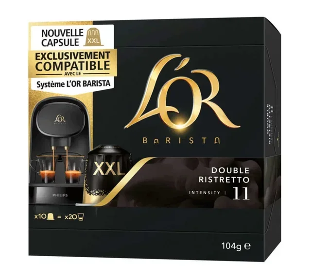 Капсули L'Or Barista XXL Double Ristretto – 10 бр. – Интензитет 11