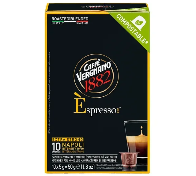 10 Cápsulas Napoli Compatibles Nespresso* Original Pro - CAFFE VERGNANO