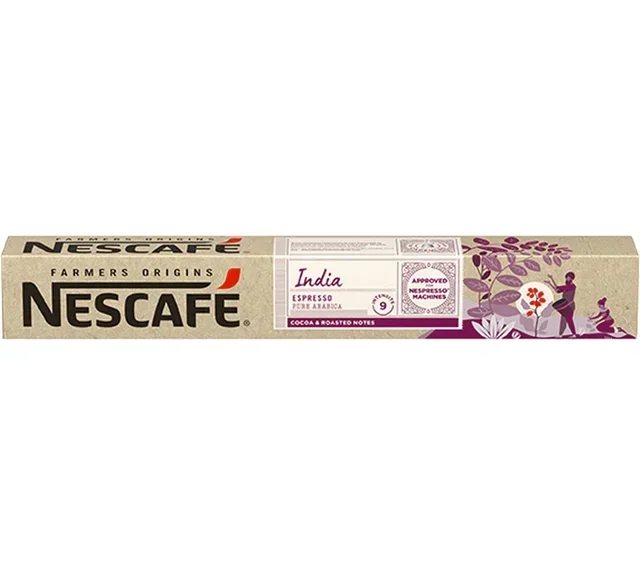10 κάψουλες NESCAFÉ FARMERS Origins Ινδία - Συμβατές με Nespresso* Original