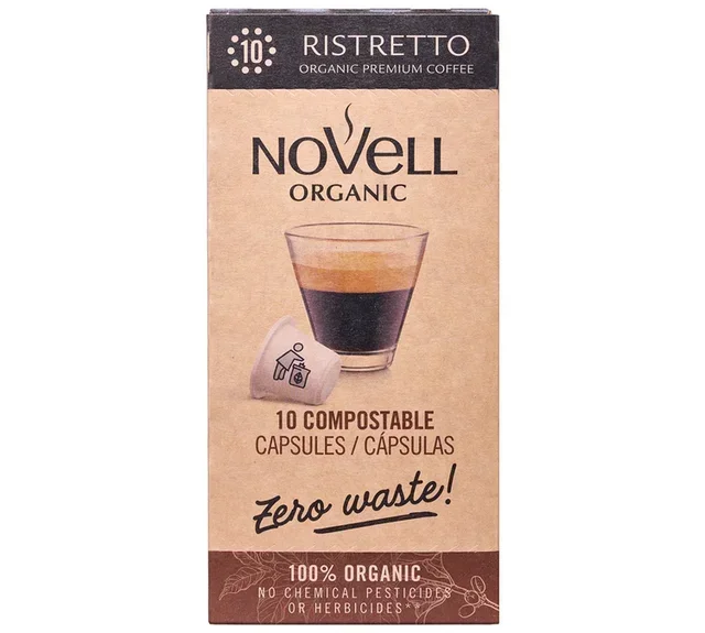 NOVELL Ristretto Bio kapsule (10 kom) – Kompatibilno sa Nespresso* Original