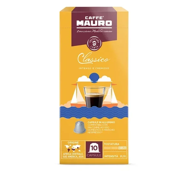 10 kapsułek kompatybilnych z systemem Nespresso* Original Classico – CAFFÈ MAURO