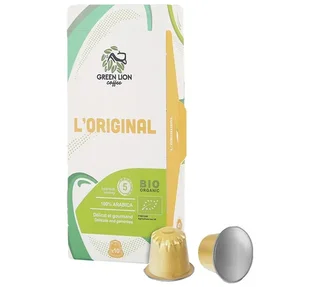 10 Bio Nespresso* Original kompatibilis kapszula – GREEN LION COFFEE