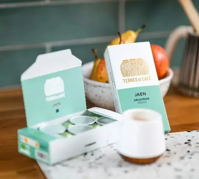 10 Nespresso* Original Compatible Capsules Jaen Organic Decaf - TERRES DE CAFÉ