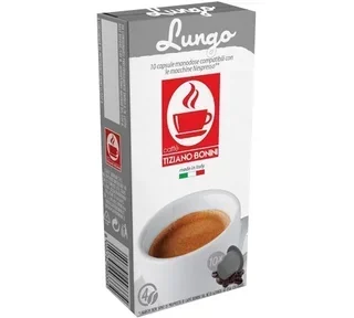 10 Nespresso*-kompatible Original Lungo-Kapseln – BONINI