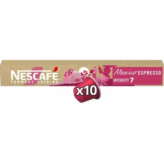 10 Nespresso* Original Compatible Capsules Mexico - NESCAFÉ FARMERS ORIGINS