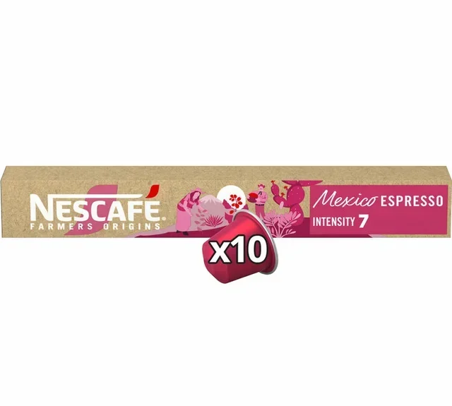 10 Nespresso* Original Compatible Capsules Mexico - NESCAFÉ FARMERS ORIGINS