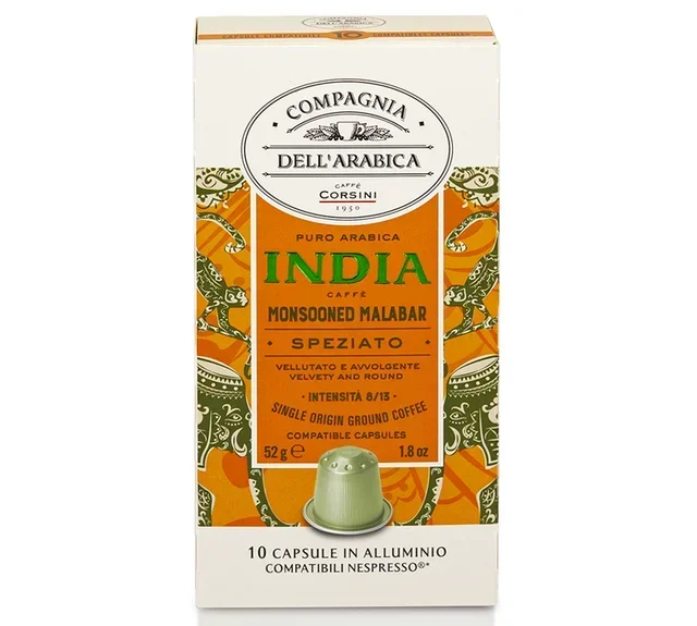 10 CORSINI kapsula Malabar Monsoon Indija, kompatibilne s Nespresso* Original