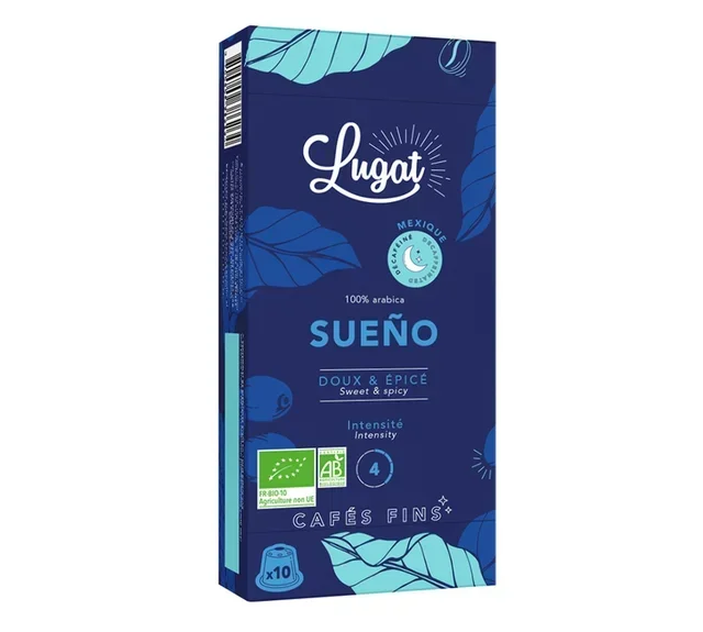 10 Nespresso*-kompatible Original Deca Bio Sueño-Kapseln – LUGAT