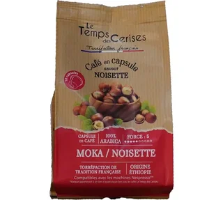 10 Nespresso-kompatible Kapseln * Original, Geschmack: Haselnuss, OK Home Compost – LE TEMPS DES CERISES