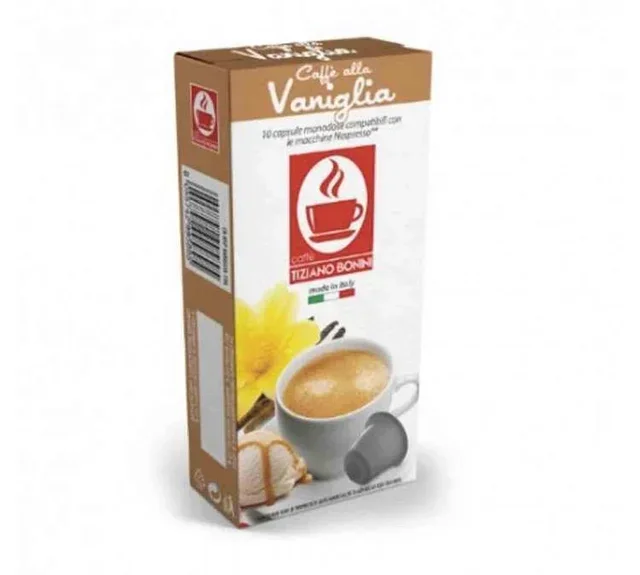 10 Nespresso* Original Compatible Vanilla Capsules - BONINI