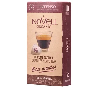 10 kom NOVELL Intenso Bio kapsula, kompatibilnih sa Nespresso* Original, namenjenih profesionalcima