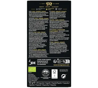 10 Cápsulas Orgânicas Bio Compatíveis Nespresso* Original - L'OR ESPRESSO