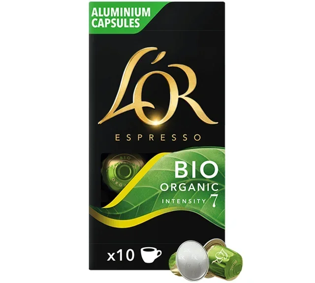 10 Organic Bio Compatible Capsules for Nespresso* Original - L'OR ESPRESSO