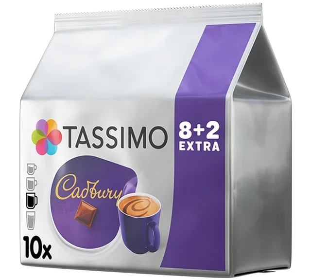 Κάψουλες Tassimo Cadbury Ζεστή Σοκολάτα - Συσκευασία 10 τεμ. - TASSIMO