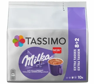 Κάψουλες Tassimo Milka Σοκολάτα - 10 τεμάχια - TASSIMO