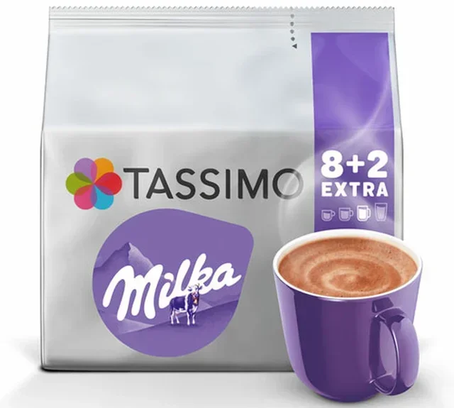 Κάψουλες Tassimo Milka Σοκολάτα - 10 τεμάχια - TASSIMO