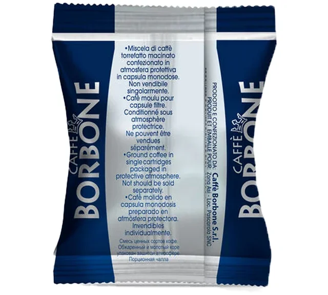 100 capsules compatible with Nespresso* Original Blue Blend Intensity 8 - CAFFE BORBONE