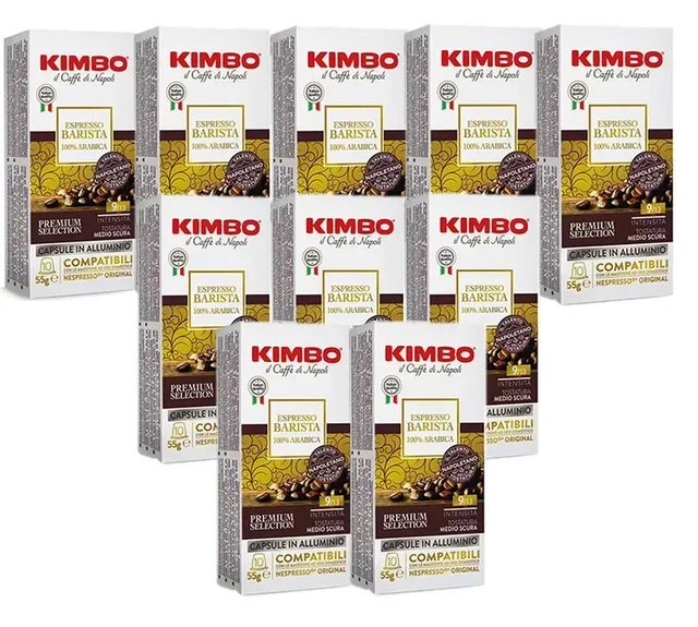100 kapsułek kompatybilnych z Nespresso* Original Espresso Barista 100% Arabica - Kimbo