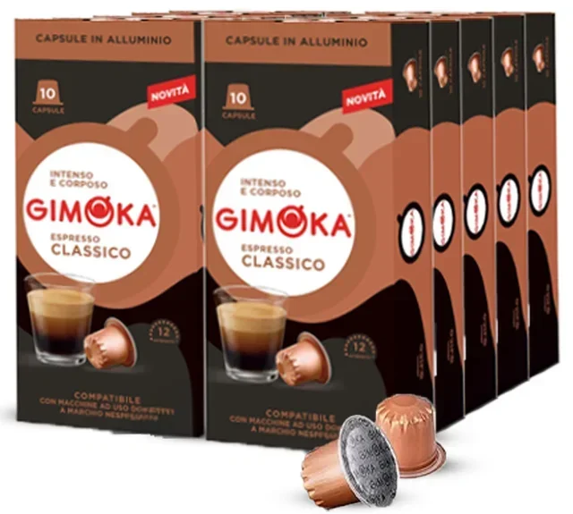 100 capsule compatibili con Nespresso* Original Espresso Classico - GIMOKA