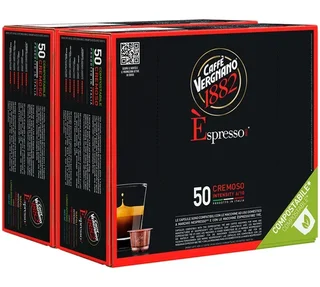 100 kapsułek kompatybilnych z systemem Nespresso* Original, smak Espresso Cremoso – CAFFE VERGNANO