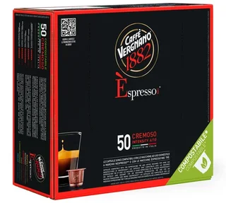 100 kapsułek kompatybilnych z systemem Nespresso* Original, smak Espresso Cremoso – CAFFE VERGNANO